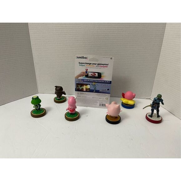 Amiibo Lot Jigglypuff Alm Kirby Zero Suit Samus Kapp’n Reese Blathers - Picture 4 of 10